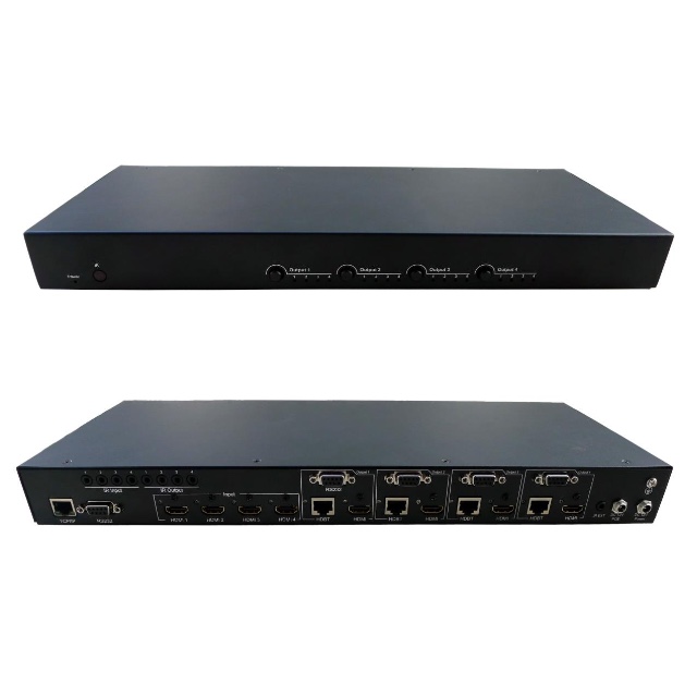 Image of JustHDMI HDBaseT 4×4 Matrix Switcher